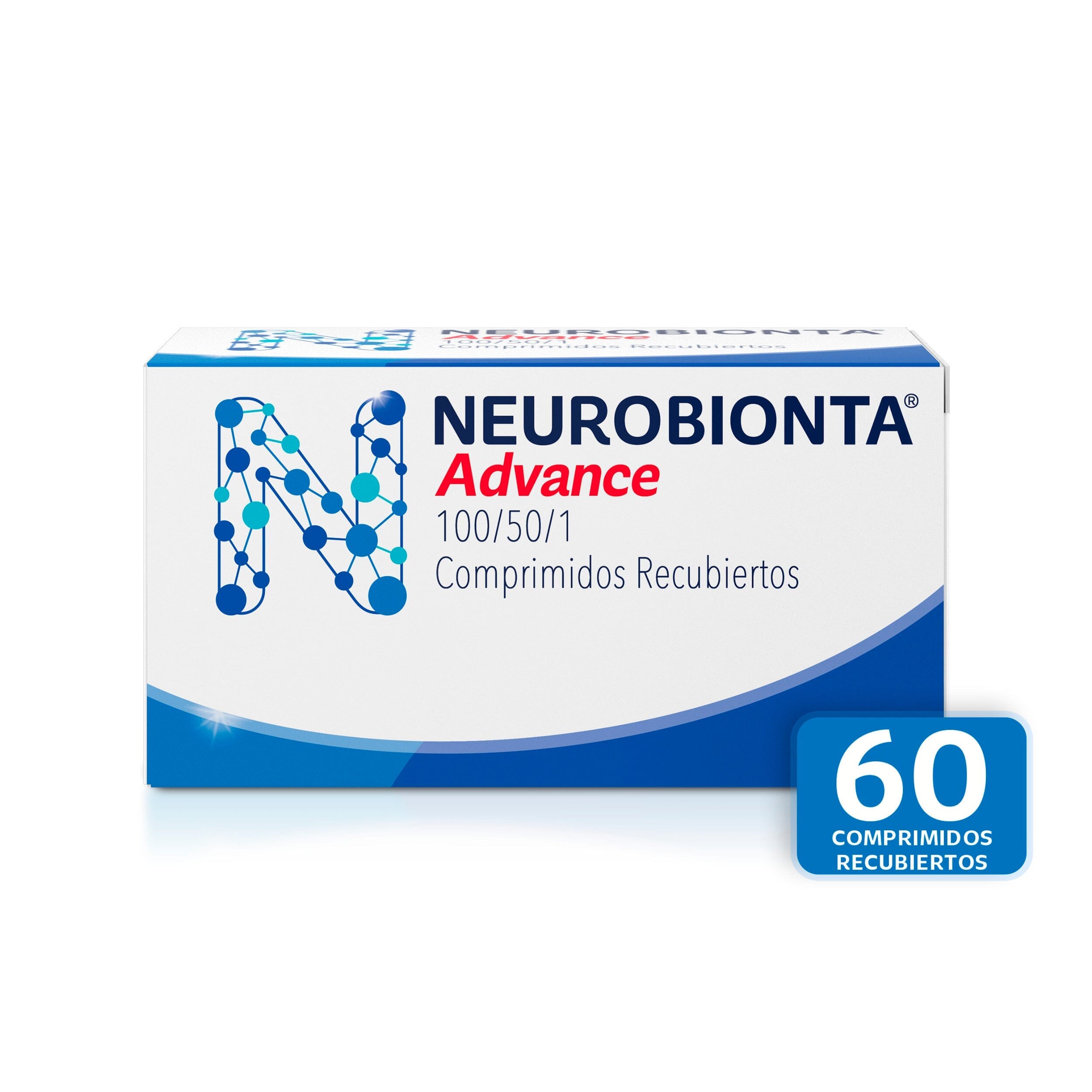 Vitaminas del Complejo B Neurobionta Advance 60 Tabletas Farmex-Pluxee-Persistente